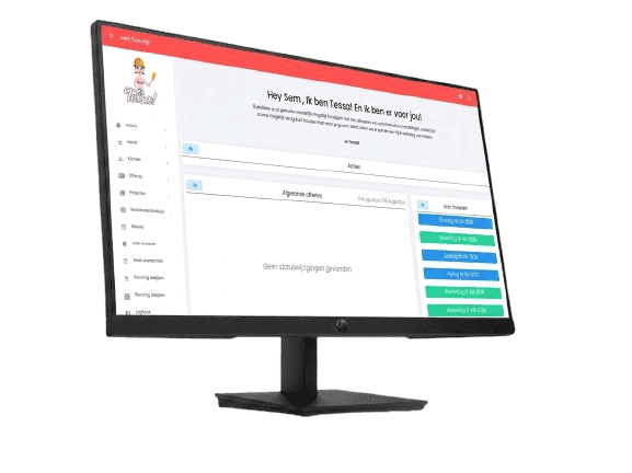 Desktop app van Ik ben Tessa